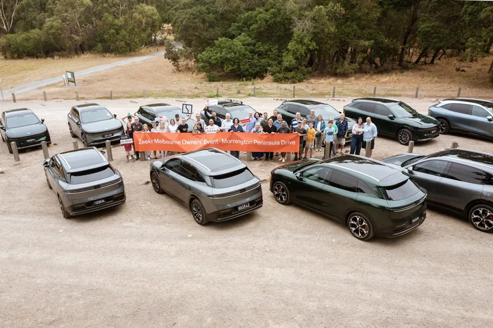 Club cars from above