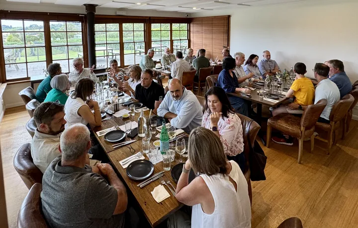 Members sharing lunch